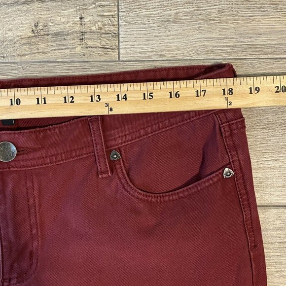 Kut From The Kloth 14 Women’s MIA Toothpick Skinny Jeans Size 14 Burgundy - Picture 6 of 8